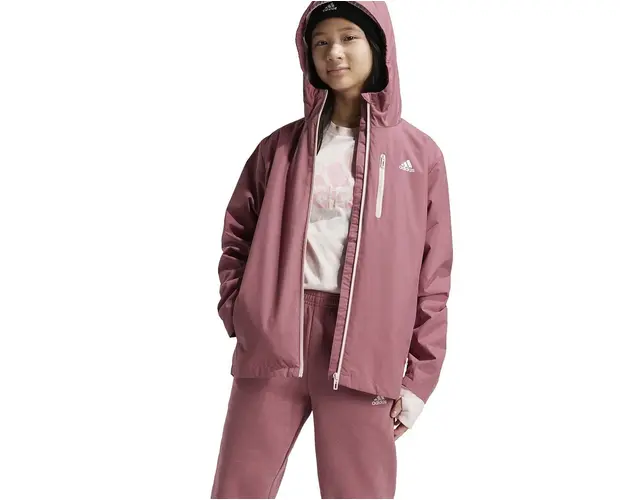 adidas geaca copii J 2in1KT culoarea roz, IW0546