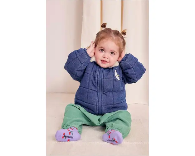 Bobo Choses geaca bebe culoarea albastru marin, 224AB099