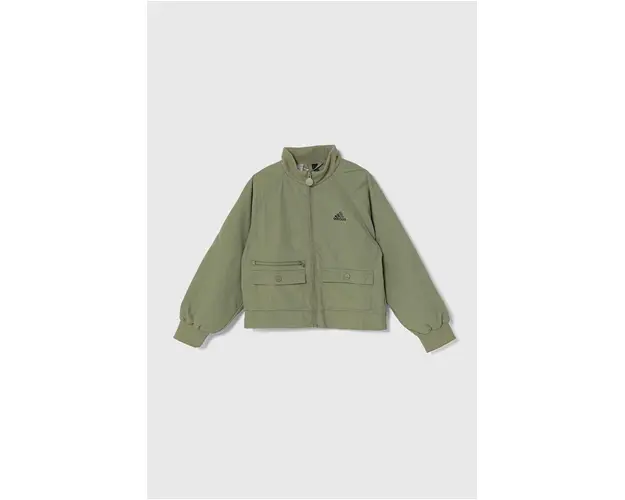 adidas geaca copii JAM WVKT culoarea verde, IV7043