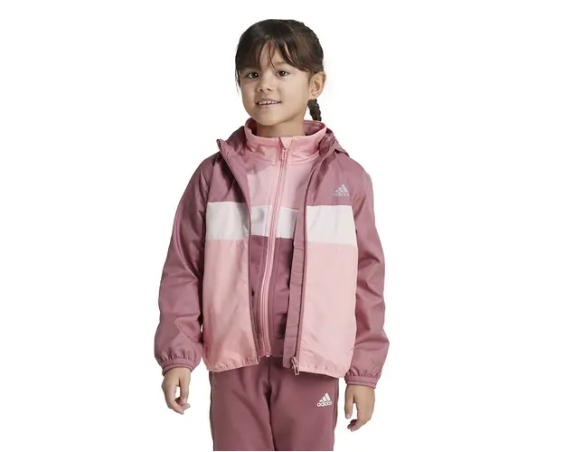 adidas geaca copii LK TIBERIO WB culoarea roz, IV9515