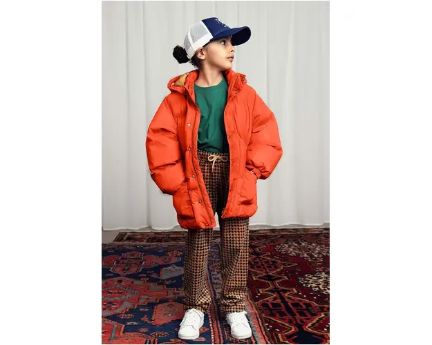 Mini Rodini geaca copii culoarea portocaliu, 2471011842