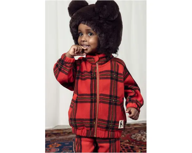 Mini Rodini geaca copii culoarea rosu, 2471013742