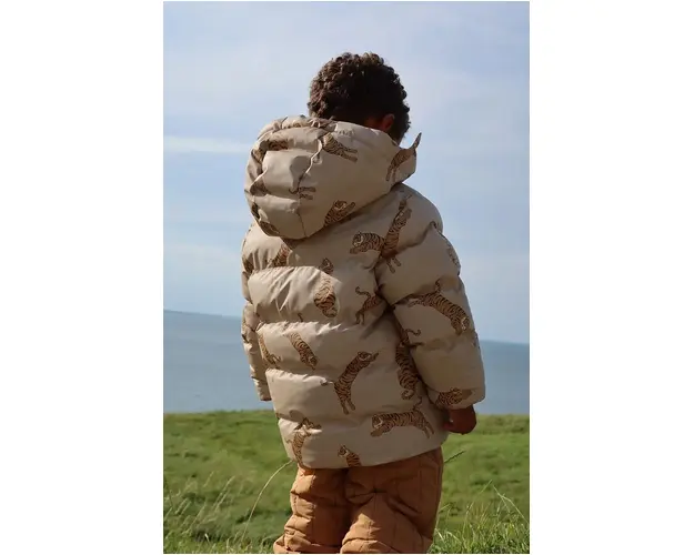 Konges Sløjd geaca copii ACE RAIN JACKET culoarea maro, KS101200