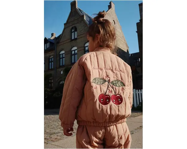 Konges Sløjd geaca bomber pentru copii JUNO BOMBER JACKET culoarea roz, KS101245