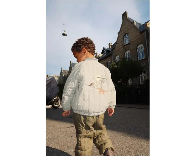 Konges Sløjd geaca bomber pentru copii JUNO BOMBER JACKET culoarea verde, KS101245