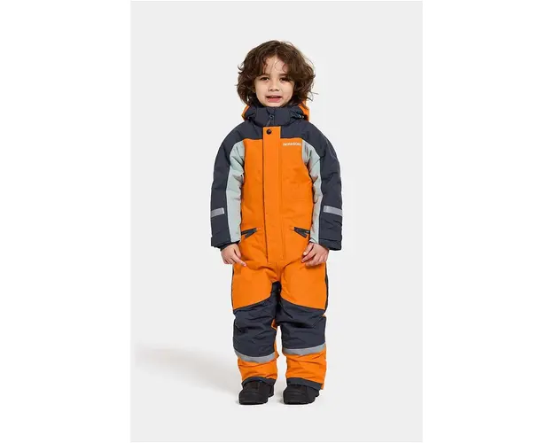 Didriksons salopete de iarna pentru copii NEPTUN K COVER culoarea portocaliu, 505464