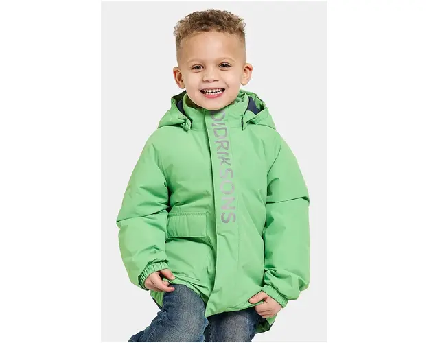 Didriksons geaca copii TALVI KIDS JKT culoarea verde, 505474