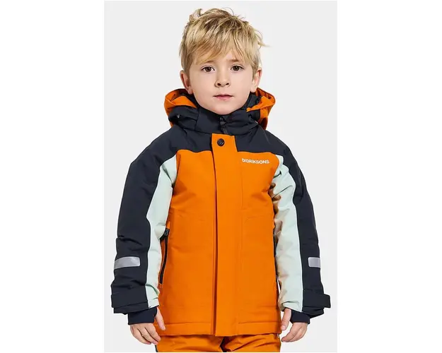 Didriksons geaca copii NEPTUN KIDS JKT culoarea portocaliu, 505472