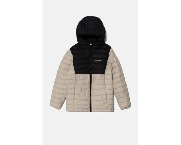 Columbia geaca copii Powder Lite culoarea bej, 2090023
