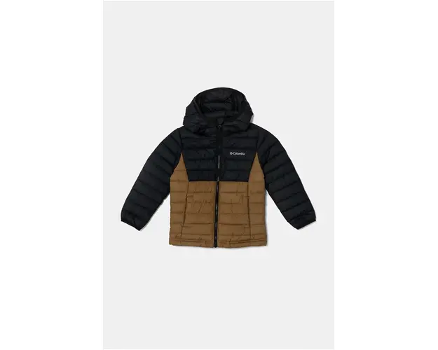 Columbia geaca copii Powder Lite culoarea maro, 2090023
