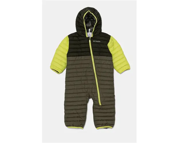 Columbia combinezon bebe Powder Lite Reversible Bunting culoarea verde, 2088751