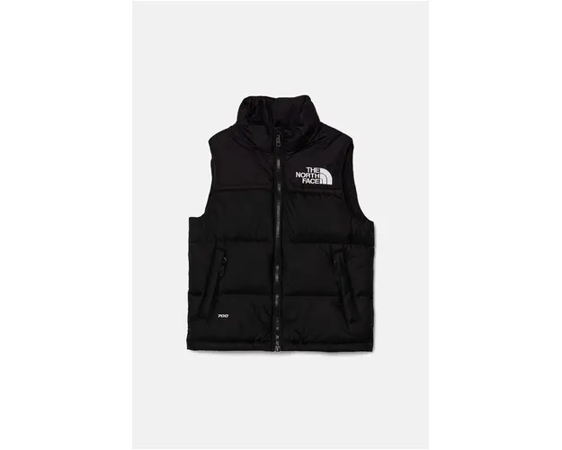 The North Face vesta de puf pentru copii TEEN 1996 RETRO NUPTSE VEST culoarea negru, NF0A8A4BJK31