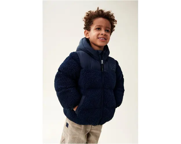 Liewood geaca copii Niko Pile Jacket culoarea albastru marin, LW19142