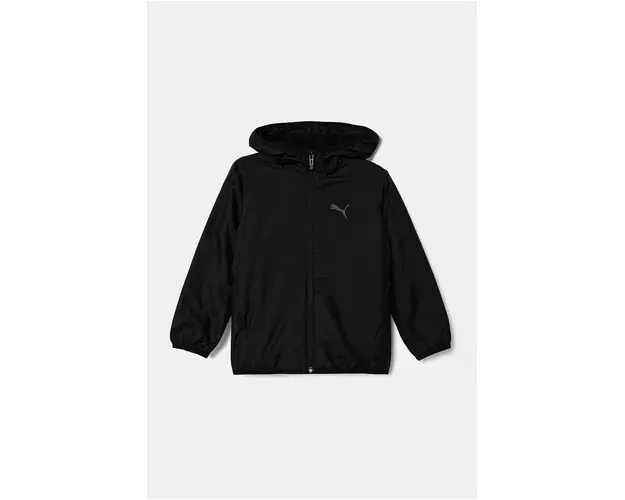 Puma geaca copii Fleece Line Windbreaker culoarea negru, 626503