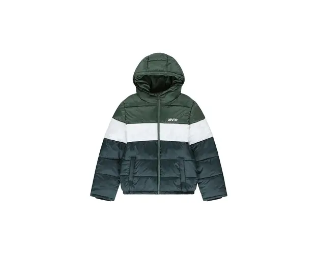 Levi's geaca copii BOY'S COLOR BLOCK PUFFER culoarea verde, 9EL263