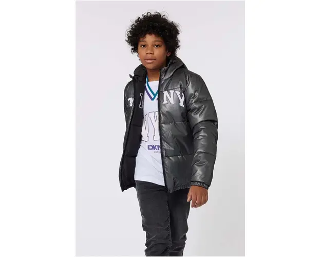 Dkny geaca reversibila pentru copii culoarea negru, D60179