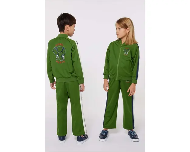 Kenzo Kids bluza copii culoarea verde, cu imprimeu, K60701
