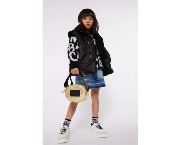 Marc Jacobs vesta cu doua fete pentru copii culoarea negru, W60299