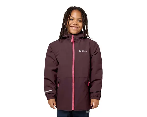 Jack Wolfskin geaca de schi pentru copii culoarea bordo, 1607982