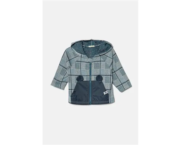 United Colors of Benetton bluza bebe cu gluga, modelator, 3N9GA5018