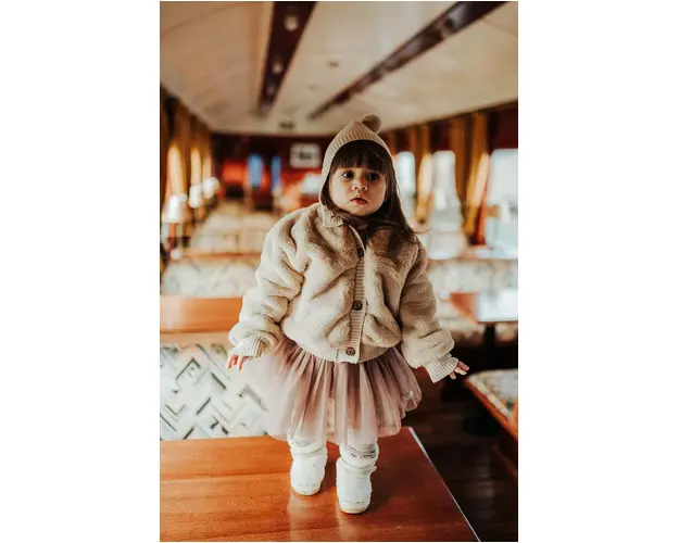 Donsje geaca bebe Birie Jacket culoarea bej, 3033300