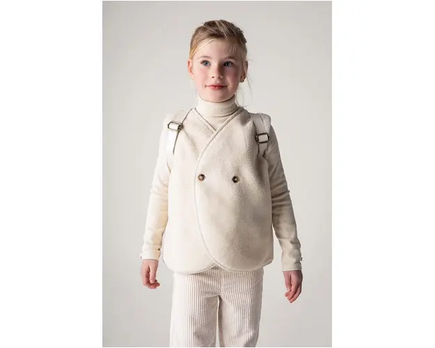 Donsje vesta copii Monty Gilet culoarea bej, 4044300