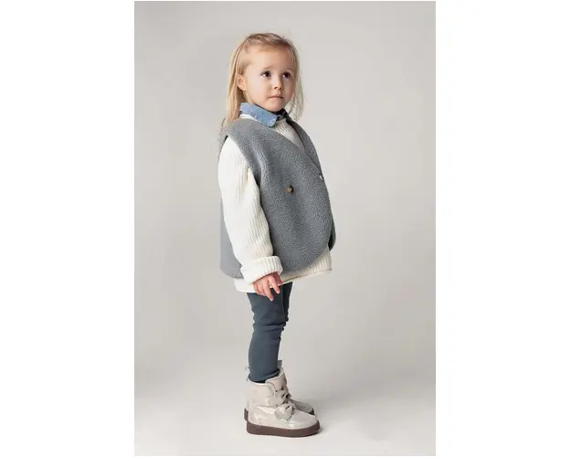 Donsje vesta copii Monty Gilet culoarea gri, 4044300