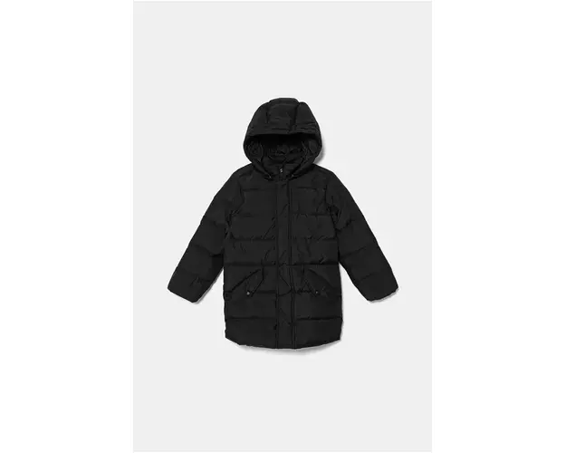 United Colors of Benetton geaca de puf pentru copii culoarea negru, 2WU0CN017