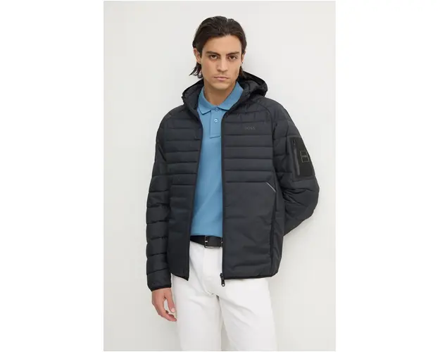 Boss Green geaca barbati, culoarea albastru marin, de tranzitie, 50514761