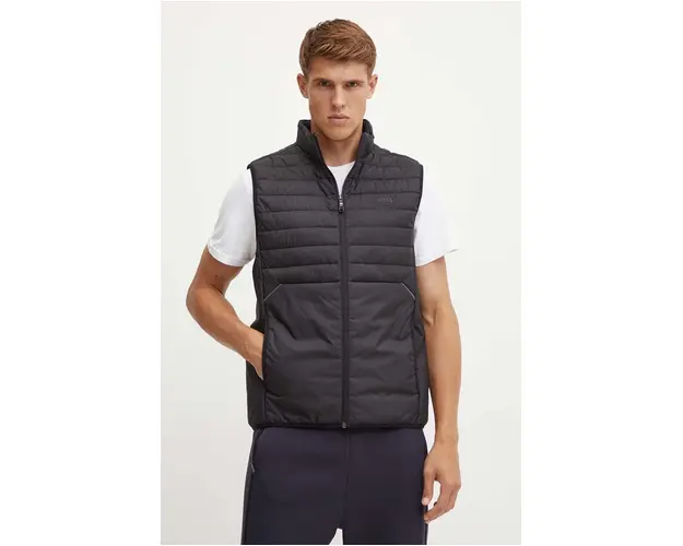Boss Green vesta barbati, culoarea negru, de tranzitie, 50514762