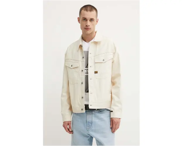 G-Star Raw geaca barbati, culoarea bej, de tranzitie, D23593-D491