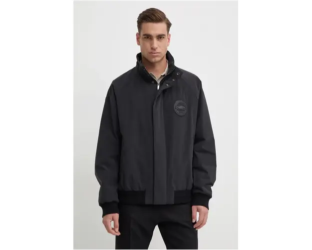 BOSS geaca x Porsche barbati, culoarea negru, de tranzitie, oversize, 50519960