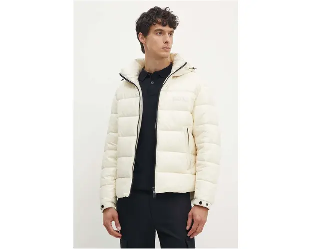 BOSS geaca barbati, culoarea bej, de iarna, 50520200