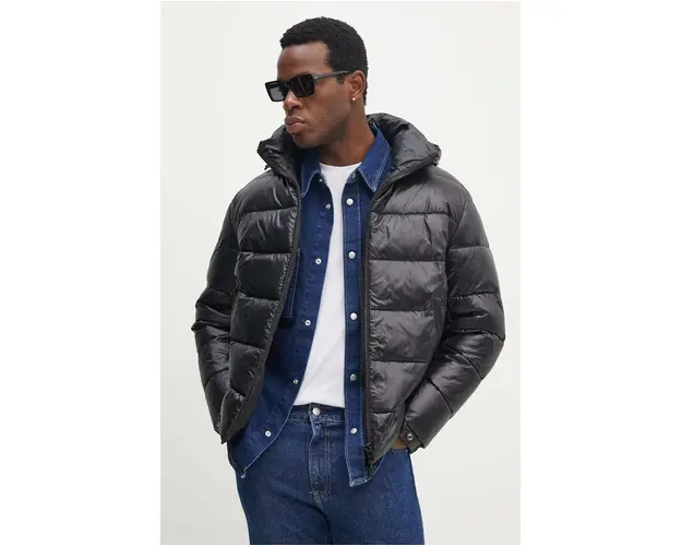 BOSS geaca barbati, culoarea negru, de iarna, 50520200