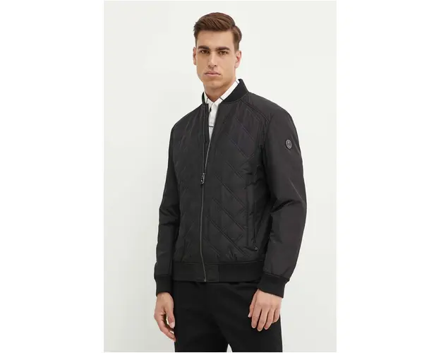 Joop! geaca bomber barbati, culoarea negru, de tranzitie, 30042618