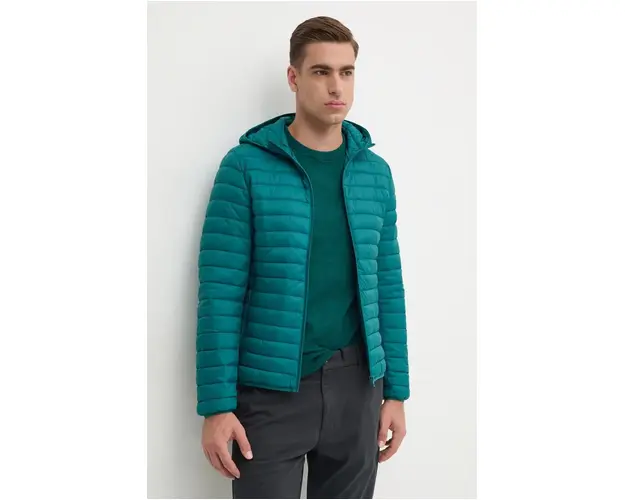 United Colors of Benetton geaca barbati, culoarea verde, de tranzitie, 2BA2UN02O