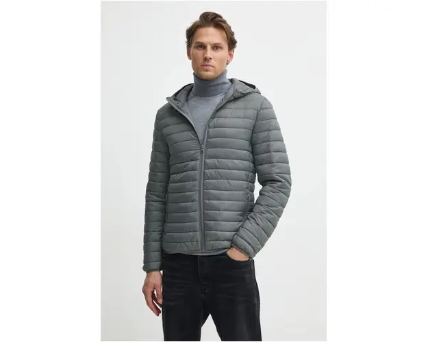 United Colors of Benetton geaca barbati, culoarea gri, de tranzitie, 2BA2UN02O