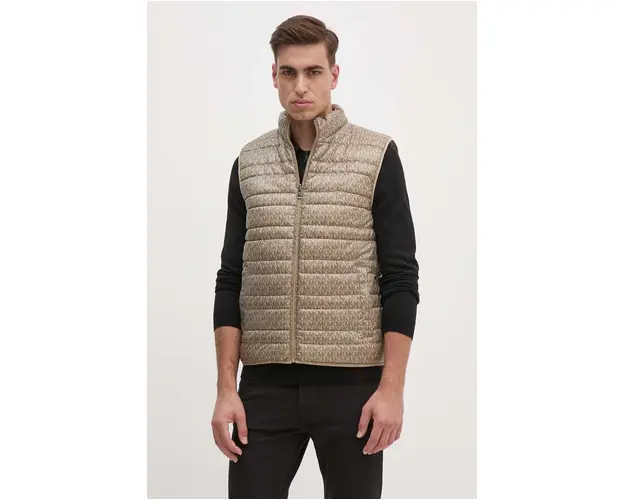 Michael Kors vesta cu doua fete barbati, culoarea bej, de iarna, CT4201135P