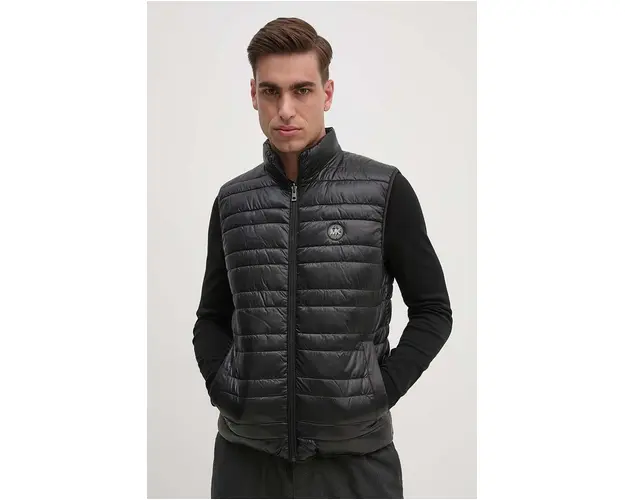 Michael Kors vesta cu doua fete barbati, culoarea negru, de iarna, CT4201135P