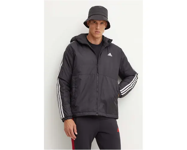 adidas geaca Essentials barbati, culoarea negru, de iarna, IN7194