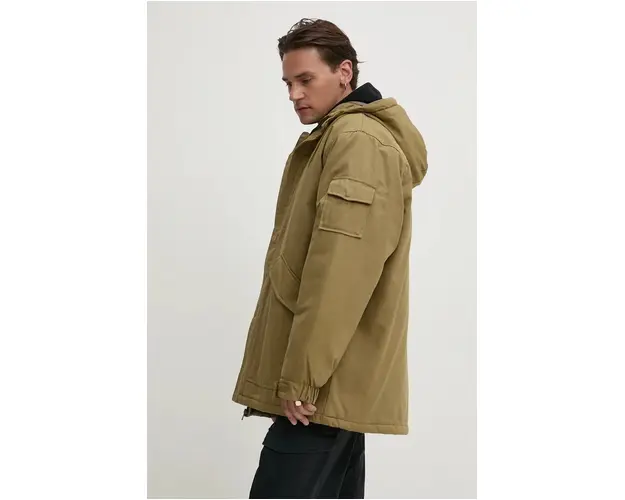 Vans geaca barbati, culoarea verde, de iarna, VN000HMRCUQ1