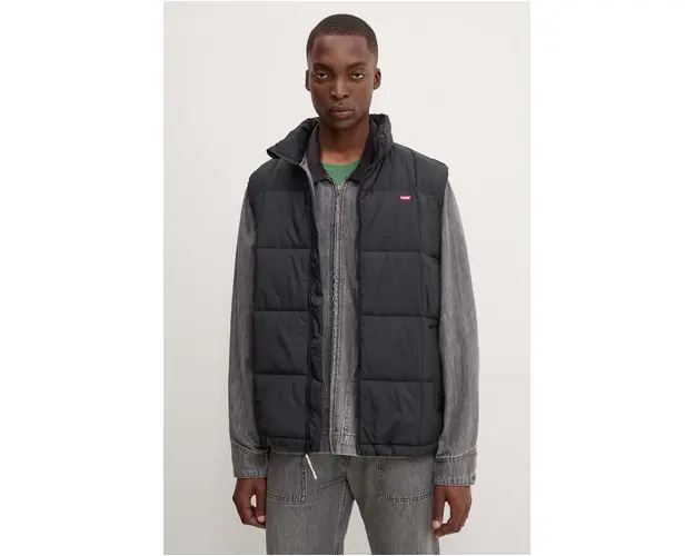 Levi's vesta barbati, culoarea negru, de tranzitie, 0011H