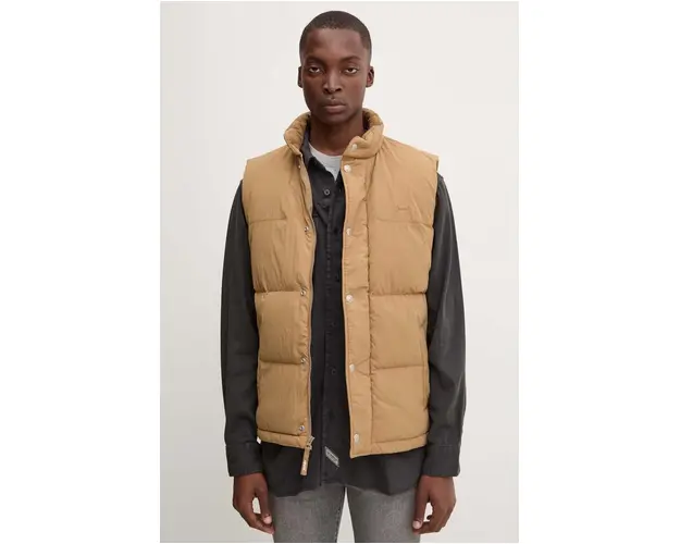 Levi's vesta de puf barbati, culoarea maro, de iarna, A8556