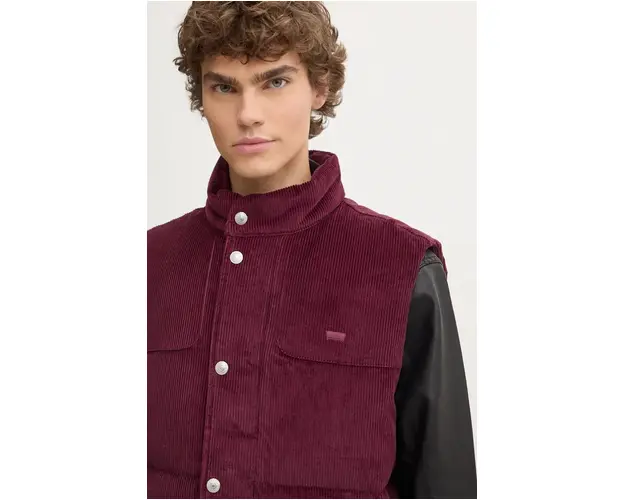 Levi's vesta de puf barbati, culoarea bordo, de iarna, A8556