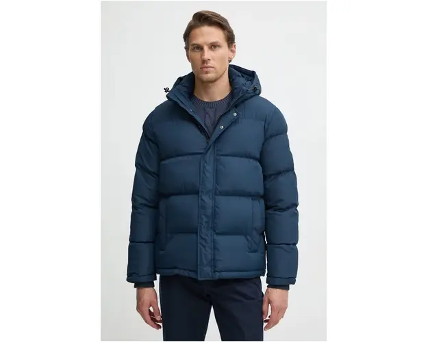 Pepe Jeans geaca TOBIAS barbati, culoarea albastru marin, de iarna, PM403031