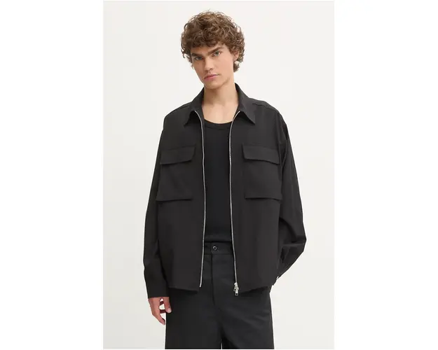 IRO geaca barbati, culoarea negru, de tranzitie, MP100LYESS