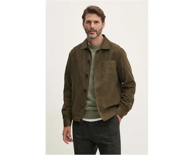 Sisley geaca barbati, culoarea verde, de tranzitie, 2KPSSN03B