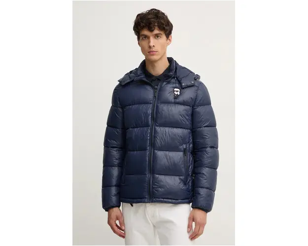 Karl Lagerfeld geaca barbati, culoarea albastru marin, de iarna, 544590.505022