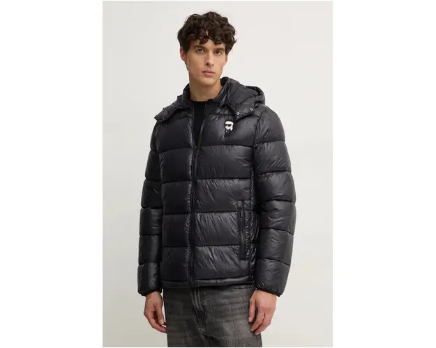 Karl Lagerfeld geaca barbati, culoarea negru, de iarna, 544590.505022