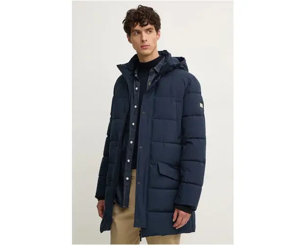 Karl Lagerfeld geaca barbati, culoarea albastru marin, de iarna, 544586.505035